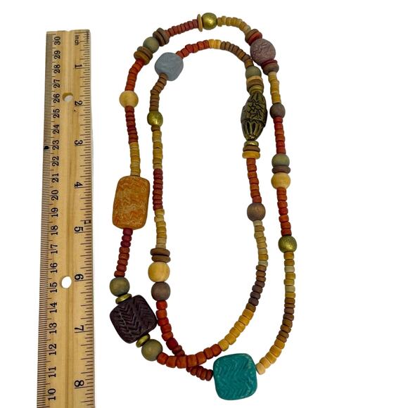 Boho Stone Necklace - Picture 1 of 8
